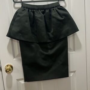 Burberry Prorsum Skirt. Barely worn! Dark Olive green. Peplum style